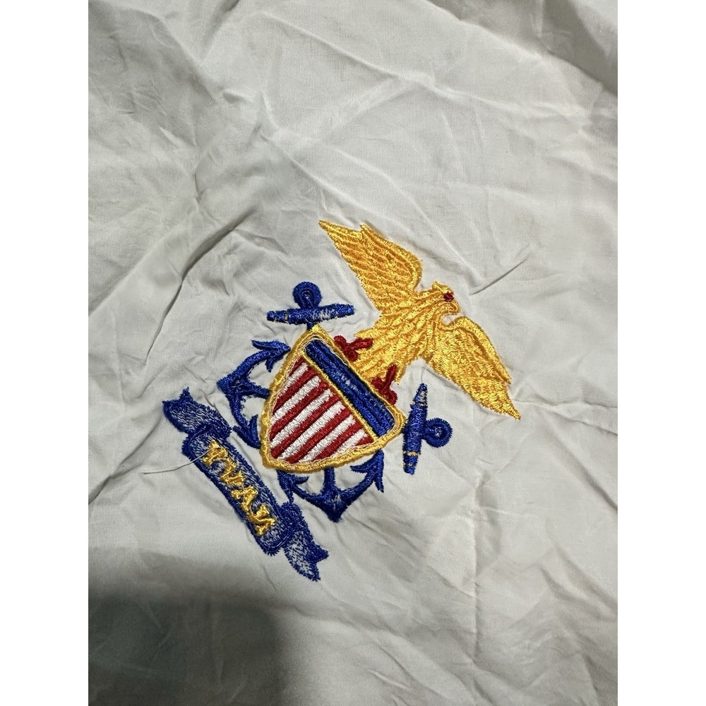 VTG US Navy Embroidered Crest Handkerchief - Picture 9 of 10